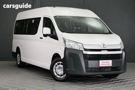 White 2022 Toyota HiAce Bus Slwb Commuter (12 Seats)