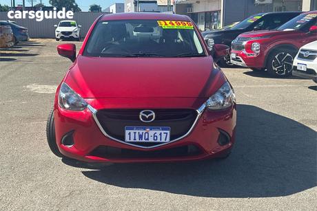 Red 2016 Mazda 2 Sedan Neo