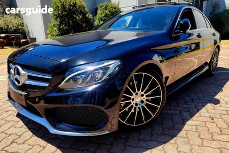 Black 2015 Mercedes-Benz C200 Sedan