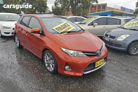 Orange 2014 Toyota Corolla Hatchback Levin Zr