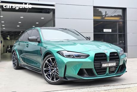 Green 2021 BMW M3 Sedan Competition