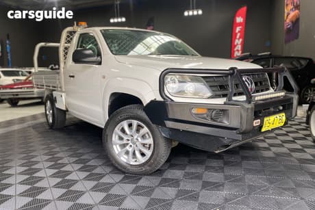 White 2015 Volkswagen Amarok Cab Chassis Tdi400 (4X4)