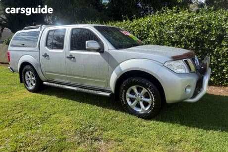 Silver 2012 Nissan Navara Dual Cab Pick-up St (4X4)