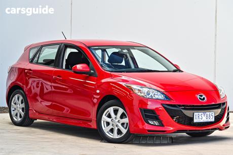 Red 2010 Mazda 3 Hatchback Maxx Sport