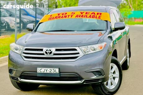 Grey 2012 Toyota Kluger Wagon Altitude (Fwd) 7 Seat