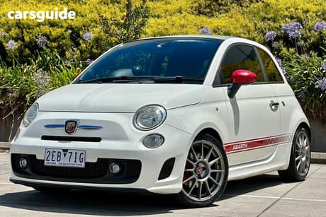 White 2012 Abarth 500 Convertible Esseesse