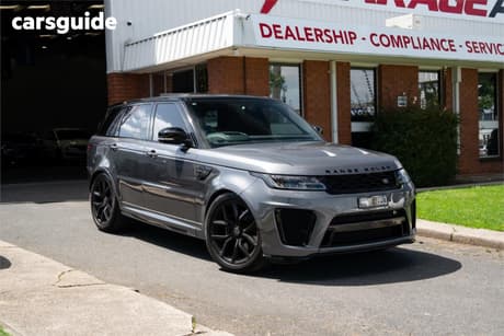 Grey 2019 Land Rover Range Rover Sport Wagon V8 Sc Svr (423Kw)