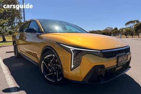 Yellow 2025 Kia K4 Sedan Gt-Line