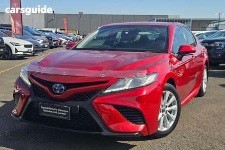 Red 2018 Toyota Camry Sedan Ascent Sport (Hybrid)