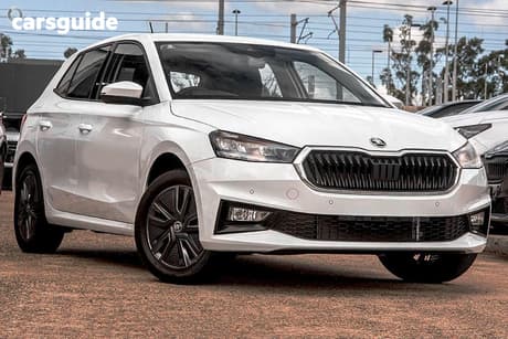 White 2025 Skoda Fabia Hatchback Monte Carlo 110Tsi