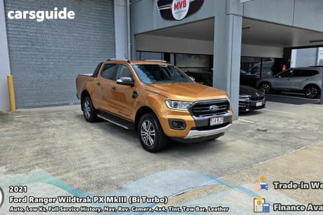 Orange 2021 Ford Ranger Double Cab Pick Up Wildtrak 2.0 (4X4)