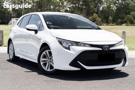 White 2022 Toyota Corolla Hatchback Ascent Sport Hybrid