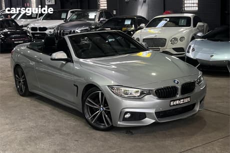 Silver 2016 BMW 430I Convertible M Sport