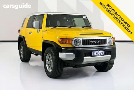 Yellow 2012 Toyota FJ Cruiser Wagon