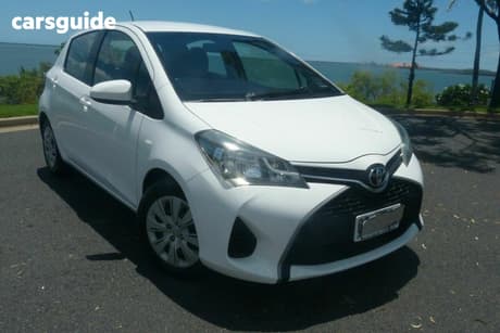 White 2016 Toyota Yaris Hatchback Ascent