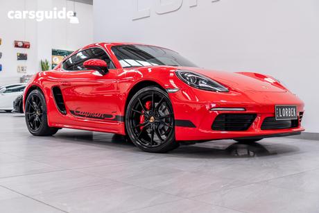 Red 2016 Porsche 718 Coupe Cayman S