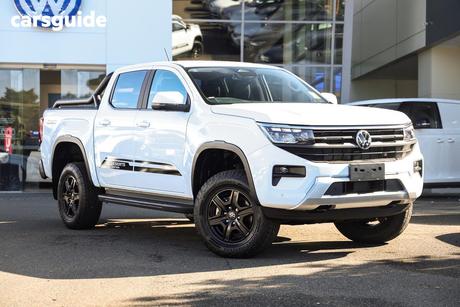 White 2025 Volkswagen Amarok Dual Cab Utility 10-Deserts Edt Tdi500 4Motion