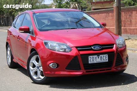 Red 2013 Ford Focus Hatchback Sport