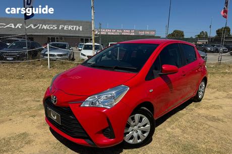 Red 2017 Toyota Yaris Hatchback Ascent