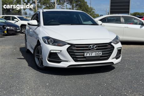 White 2016 Hyundai Elantra Sedan Sr Turbo