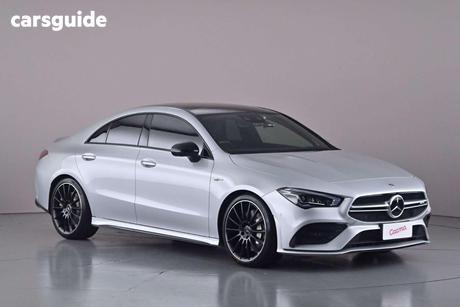 Silver 2021 Mercedes-Benz CLA35 Coupe 4Matic