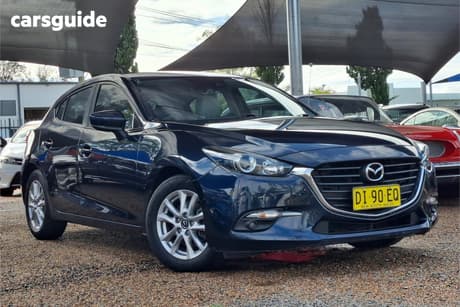 Blue 2017 Mazda 3 Hatchback Touring