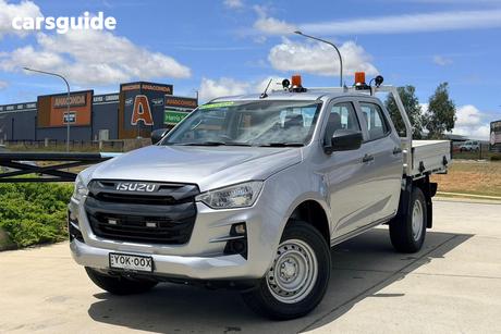 Silver 2023 Isuzu D-MAX Crew Cab Chassis Sx (4X4)