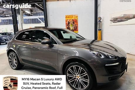 Grey 2015 Porsche Macan Wagon S Diesel