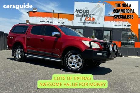 Red 2013 Holden Colorado Crew Cab Pickup Ltz (4X4)