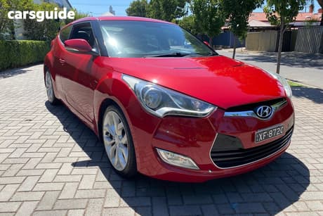 Red 2011 Hyundai Veloster Hatch FS F