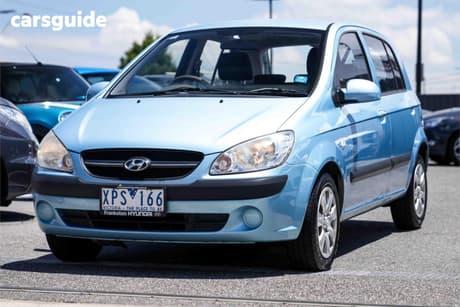 Blue 2010 Hyundai Getz Hatchback S