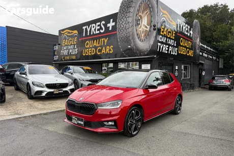 Red 2025 Skoda Fabia Hatchback Monte Carlo 110Tsi