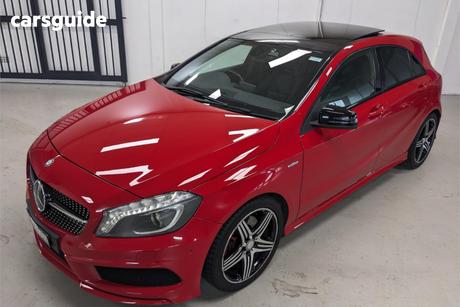 Red 2014 Mercedes-Benz A250 Hatchback Sport