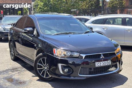 Black 2017 Mitsubishi Lancer Sedan Gsr