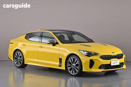 Yellow 2018 Kia Stinger Sedan Gt-Line (Black Leather)