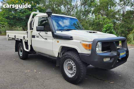 White 2020 Toyota Landcruiser Cab Chassis Workmate (4X4)