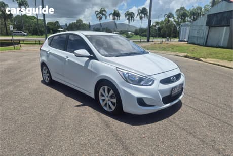 White 2017 Hyundai Accent Hatchback Sport