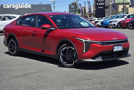 Red 2024 Kia K4 Sedan Sport