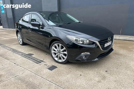 Black 2014 Mazda 3 Sedan Sp25
