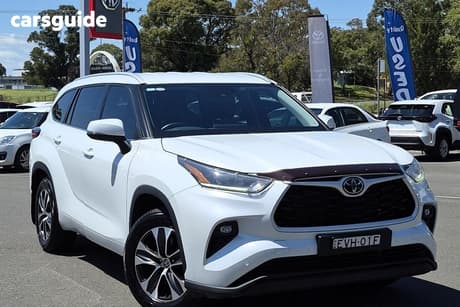 White 2022 Toyota Kluger Wagon Gxl Awd