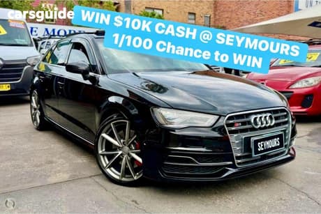 Black 2016 Audi S3 Hatch SPORTBACK 2.0 TFSI S TRONIC 8V MY17