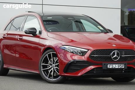 Red 2025 Mercedes-Benz A250 Hatchback 4Matic