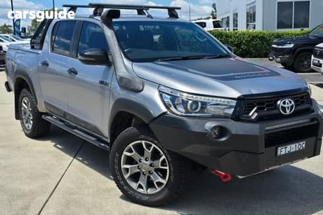 Silver 2018 Toyota Hilux Dual Cab Utility Rugged X (4X4)