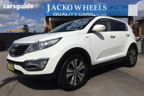 White 2013 Kia Sportage Wagon Platinum (Awd)