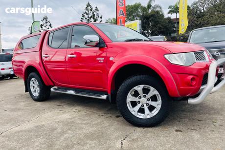 Red 2012 Mitsubishi Triton Double Cab Utility Glx-R (4X4)