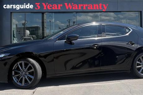 Black 2021 Mazda 3 Hatchback G20 Touring
