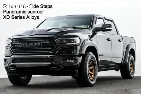 Black 2022 RAM 1500 Crew Cab Utility Limited Rambox (Hybrid)