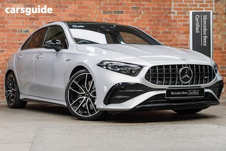 Silver 2023 Mercedes-Benz A35 Sedan 4Matic Mhev
