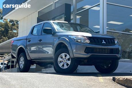 Grey 2017 Mitsubishi Triton Dual Cab Utility Glx (4X4)