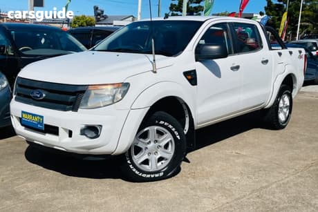 White 2013 Ford Ranger Dual Cab Chassis Xl 3.2 (4X4)